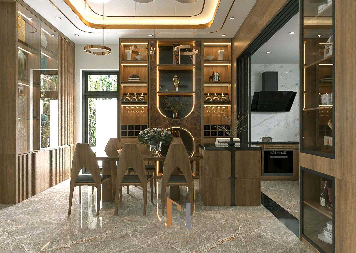 Hệ tủ rượu và trưng bày