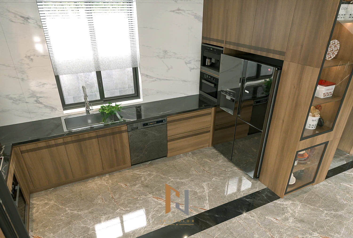 Khu rửa và tủ thiết bị